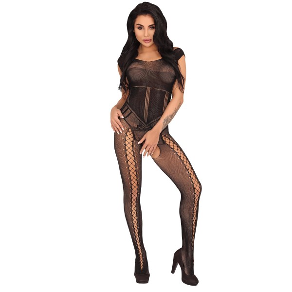 Boudica Bodystocking Schwarz - LivCo Corsetti Fashion