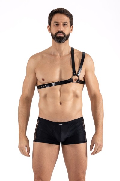 Schwarzer Schulter-Harness LM275018BLK von Look Me